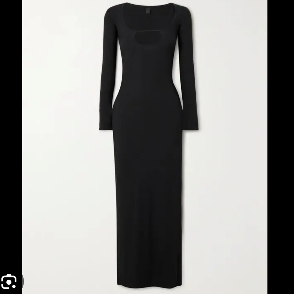 SKIMS Black Soft Lounge Dress with Keyhole - Picture 2 of 5